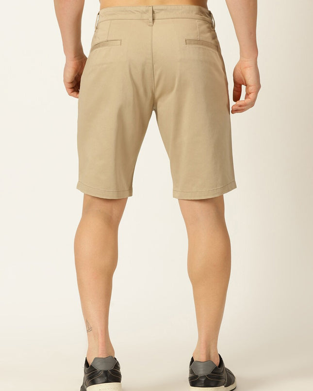 Mast & Harbour Men Mid-Rise Cotton Regular Shorts - MALL