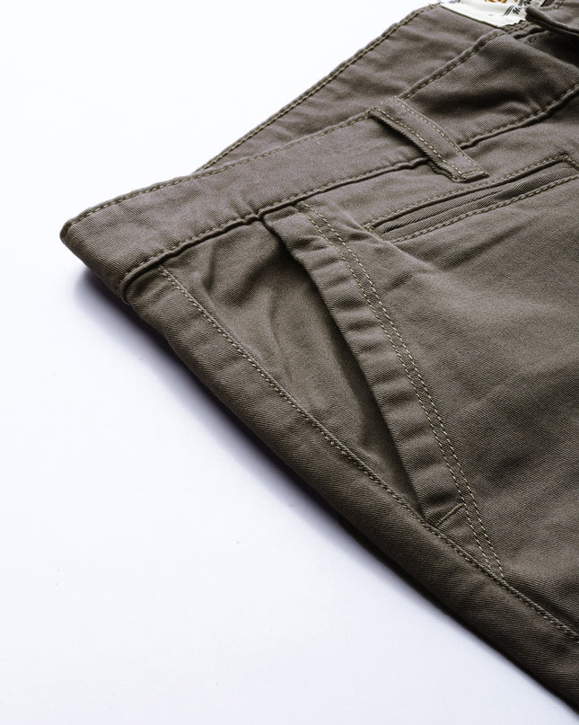 Roadster Men Grey Sustainable Chinos - MALL