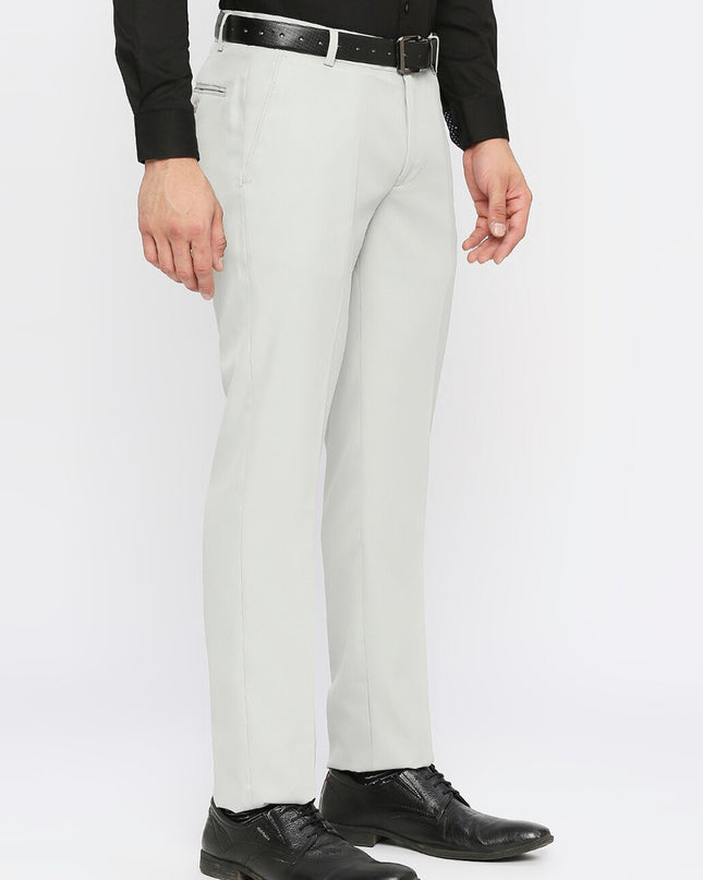 Solemio Men Mid Rise Formal Trousers - MALL