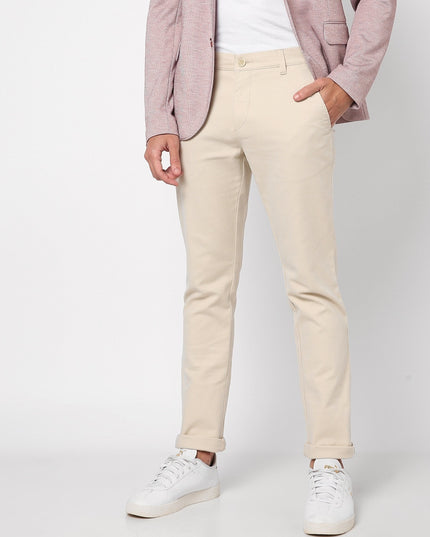 JOHN PLAYERS Men Skinny Fit Flat-Front Chinos - MALL