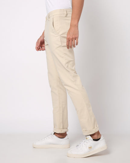 JOHN PLAYERS Men Skinny Fit Flat-Front Chinos - MALL