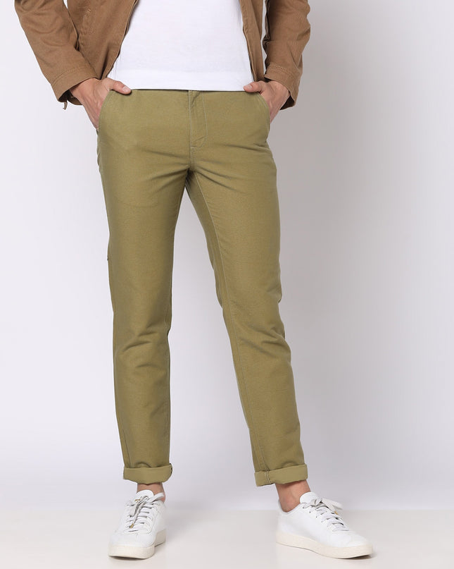 NETPLAY Men Tapered Fit Trousers with Slip Pockets - MALL