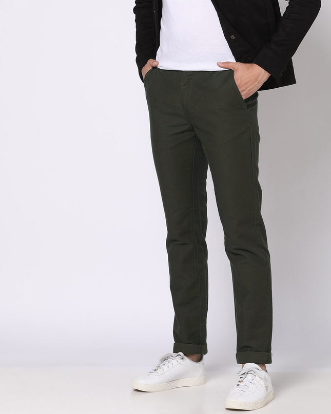 NETPLAY Men Tapered Fit Trousers with Slip Pockets - MALL