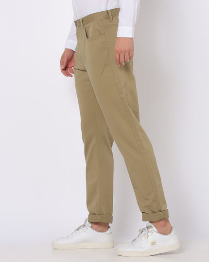 NETPLAY Men Tapered Fit Flat-Front Chinos - MALL