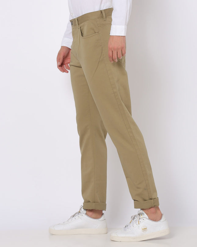 NETPLAY Men Tapered Fit Flat-Front Chinos - MALL