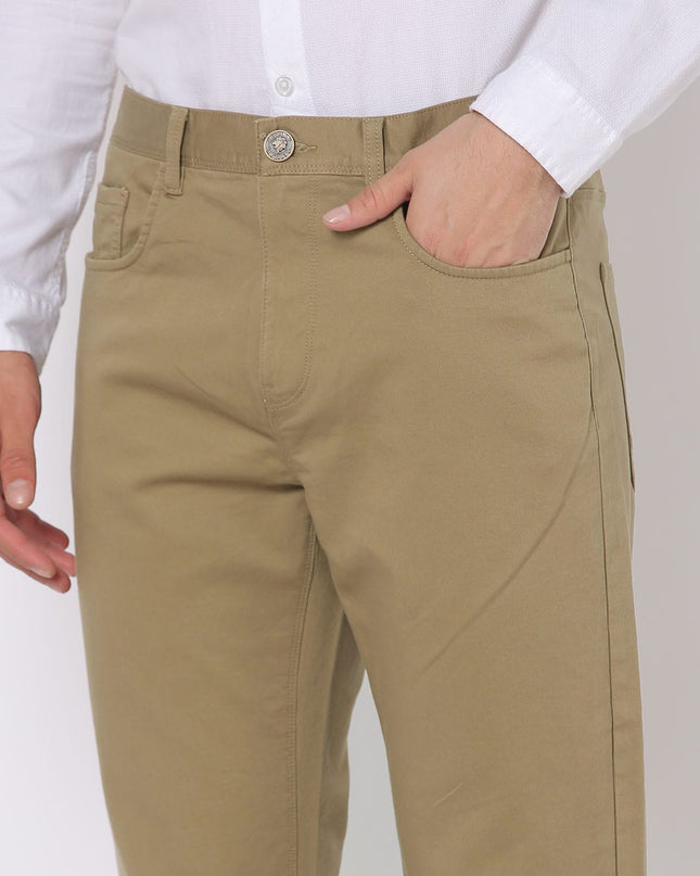 NETPLAY Men Tapered Fit Flat-Front Chinos - MALL