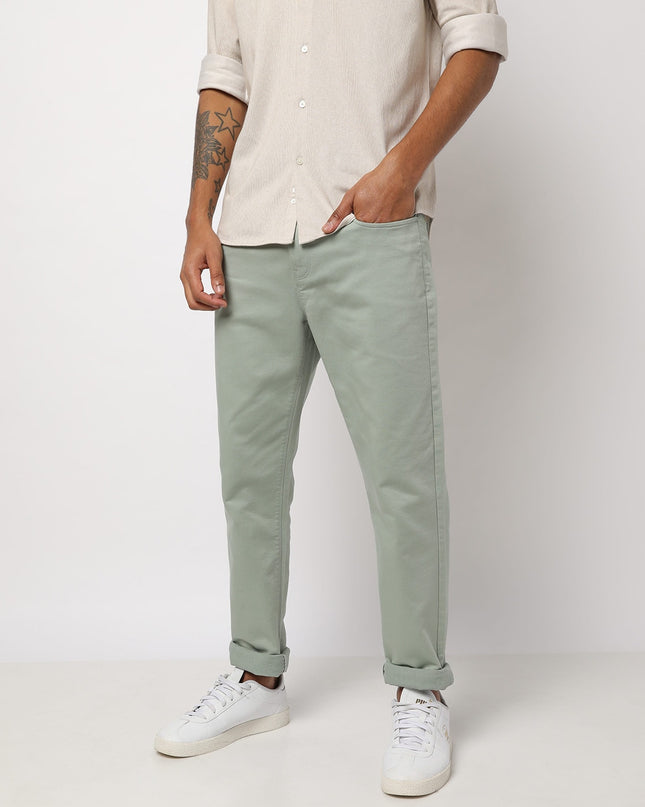 NETPLAY Men Tapered Fit Flat-Front Chinos - MALL