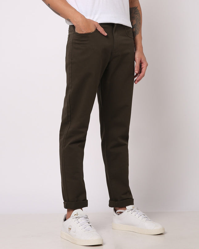 NETPLAY Men Tapered Fit Flat-Front Chinos - MALL