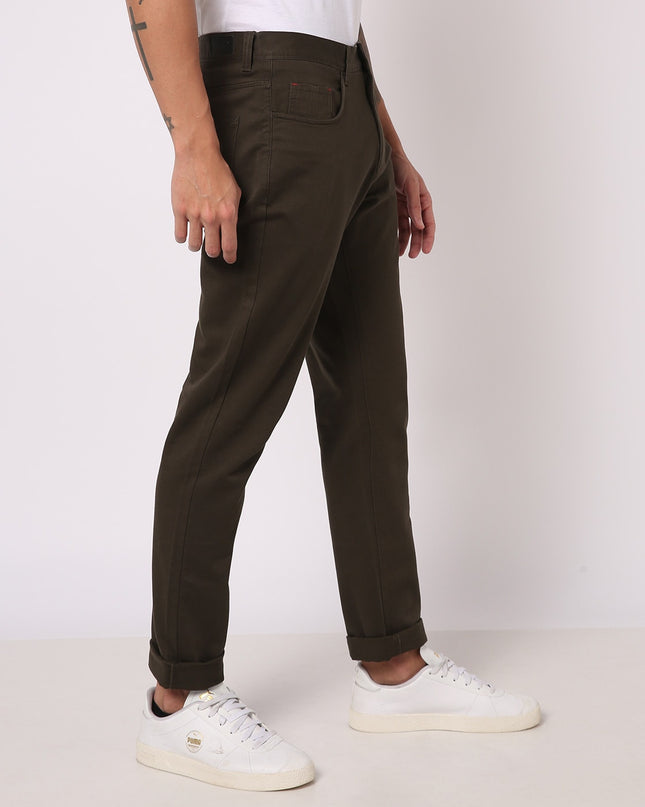 NETPLAY Men Tapered Fit Flat-Front Chinos - MALL