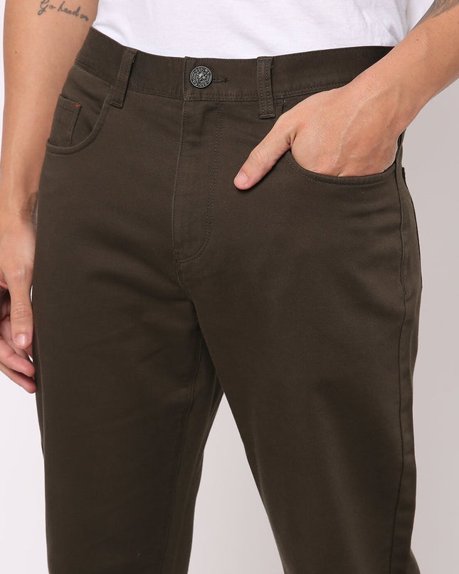 NETPLAY Men Tapered Fit Flat-Front Chinos - MALL