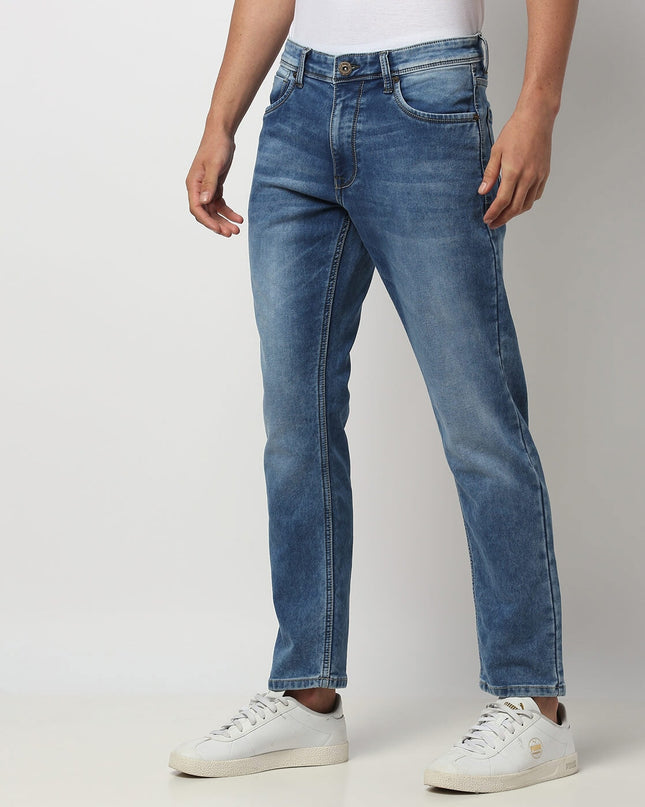 DNMX Mid-Wash Slim Fit Jeans - MALL