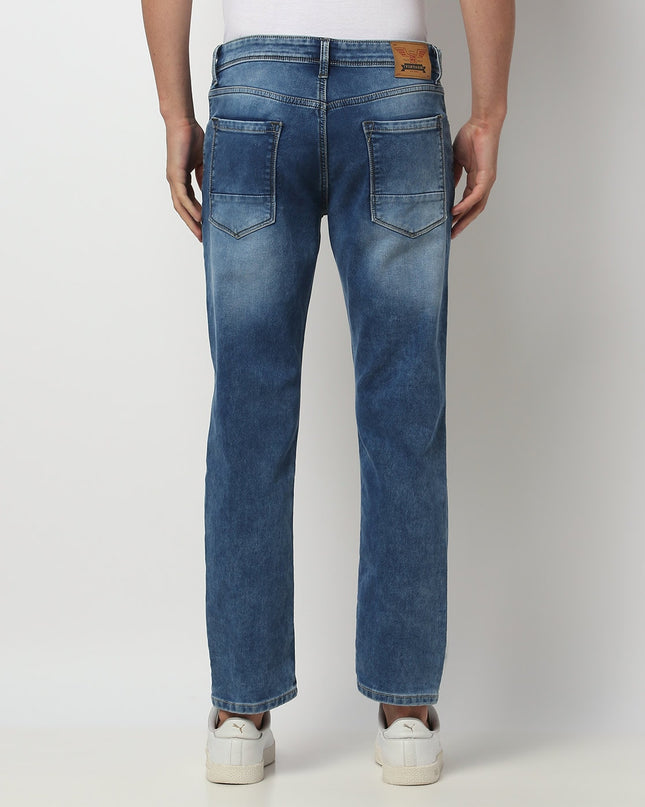 DNMX Mid-Wash Slim Fit Jeans - MALL