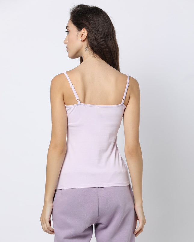 Lavender Navy Camisole with Adjustable Straps - MALL