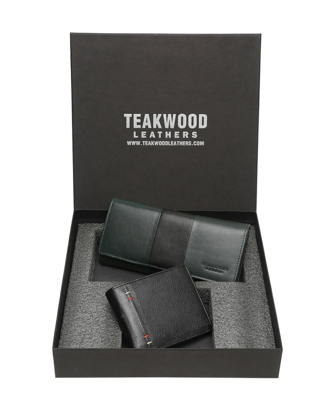 Couple Leather Wallet Gift Set - MALL