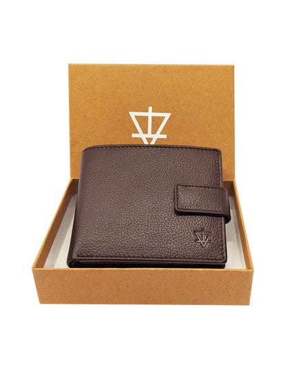 AQUATAN Leather Tri-Fold Wallet - MALL