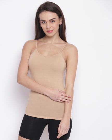 ENAMOR Nude Camisole with Adjustable Spaghetti Straps - MALL