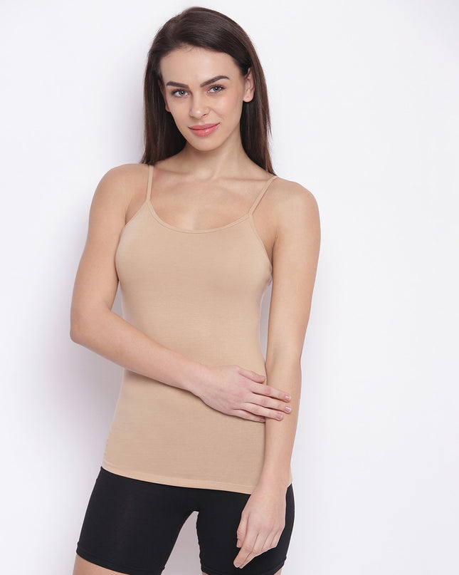 ENAMOR Nude Camisole with Adjustable Spaghetti Straps - MALL