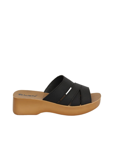 INBLU Slip-On Strappy Sliders - MALL