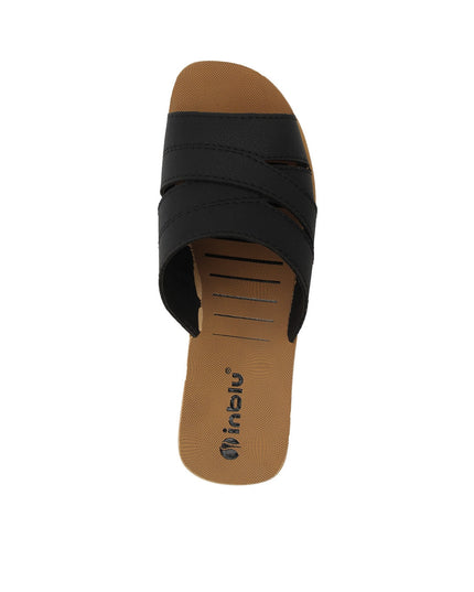 INBLU Slip-On Strappy Sliders - MALL