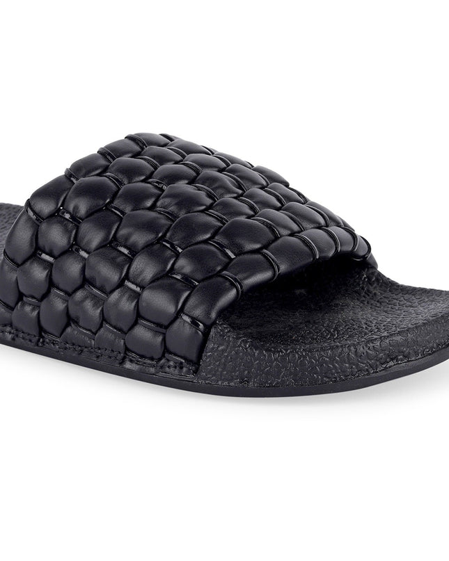 AMACLASS Women Quilted Slides - MALL