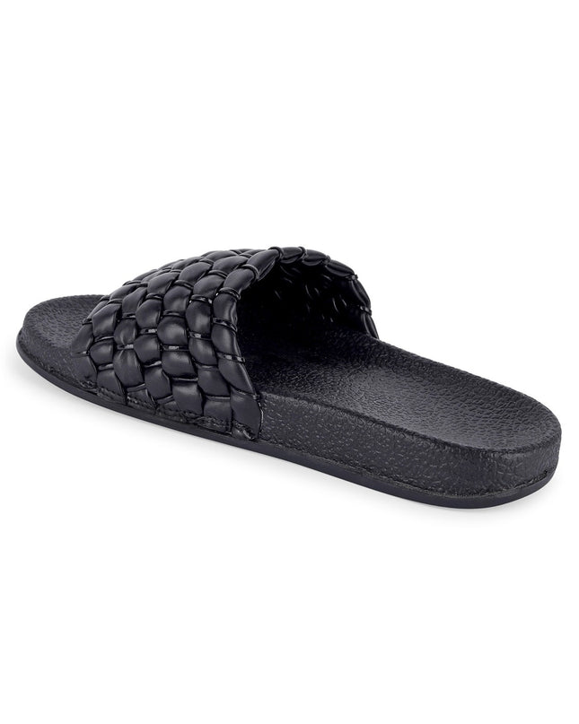 AMACLASS Women Quilted Slides - MALL