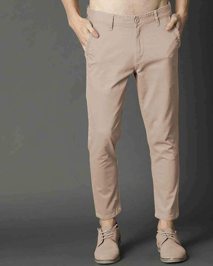 URBAN BUCCACHI Men Slim-Fit Flat-Front Trousers - MALL