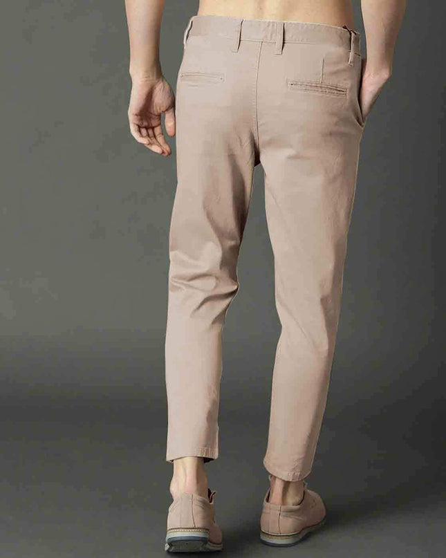 URBAN BUCCACHI Men Slim-Fit Flat-Front Trousers - MALL