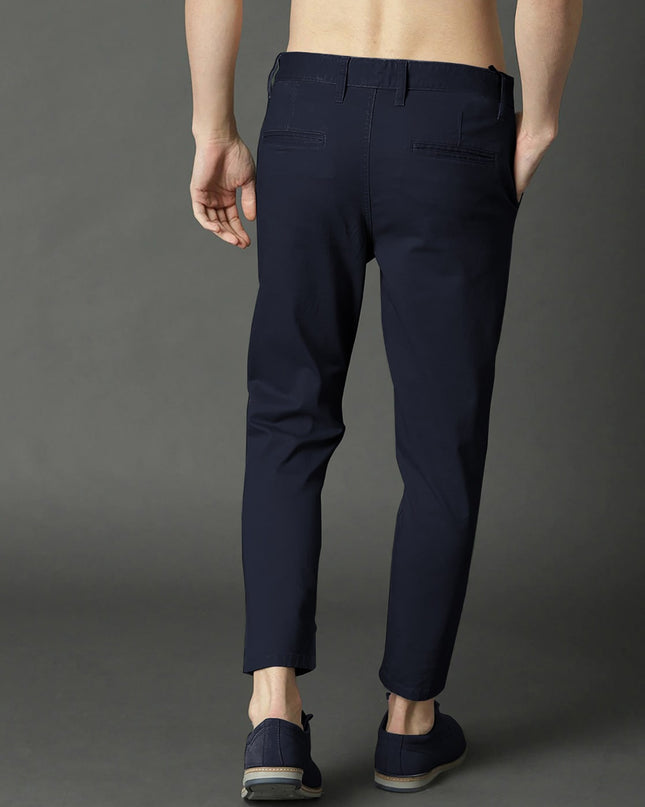 URBAN BUCCACHI Men Slim-Fit Flat-Front Trousers - MALL