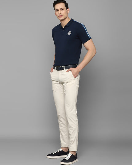 LOUIS PHILIPPE Men Flat-Front Trousers with Insert Pockets - MALL