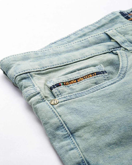 THE INDIAN GARAGE CO Washed Mid-Rise Slim Fit Jeans - MALL