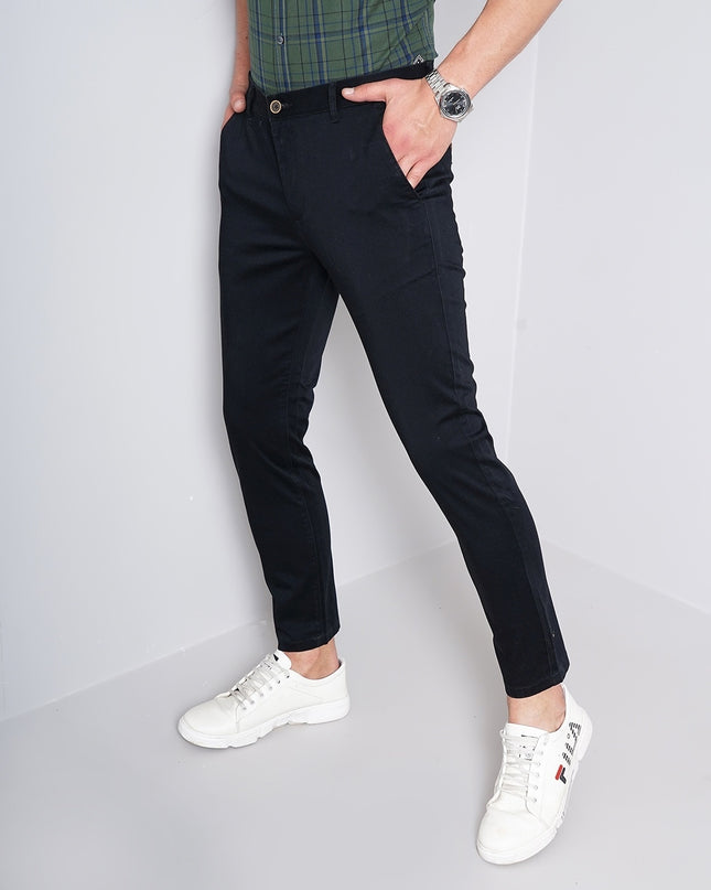 BRITISH CLUB Slim Fit Flat-Front Trousers - MALL