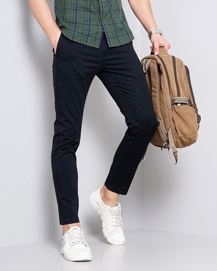 BRITISH CLUB Slim Fit Flat-Front Trousers - MALL