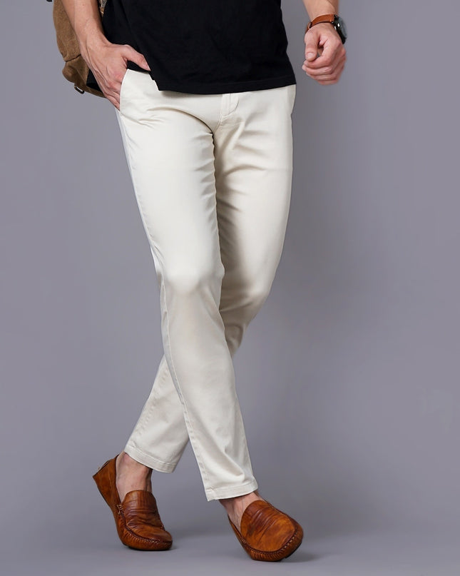 BRITISH CLUB Slim Fit Flat-Front Trousers - MALL