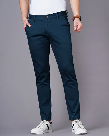 BRITISH CLUB Slim Fit Flat-Front Trousers - MALL