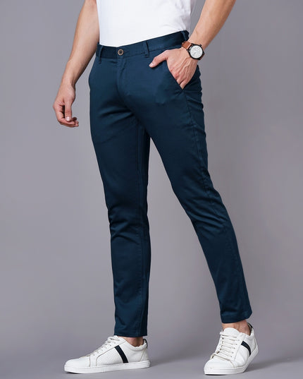 BRITISH CLUB Slim Fit Flat-Front Trousers - MALL