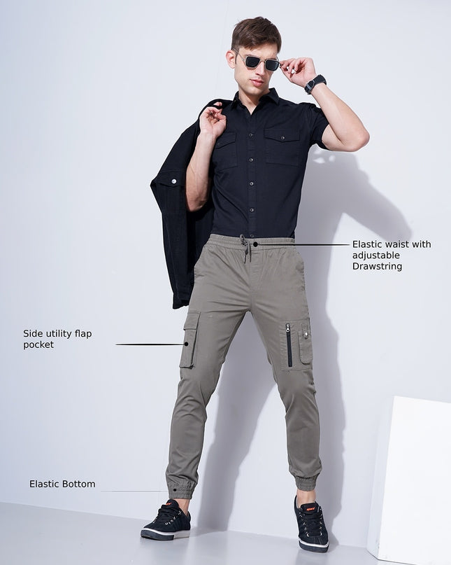 BRITISH CLUB Men Cargo Jogger Pants with Drawstring Waist - MALL