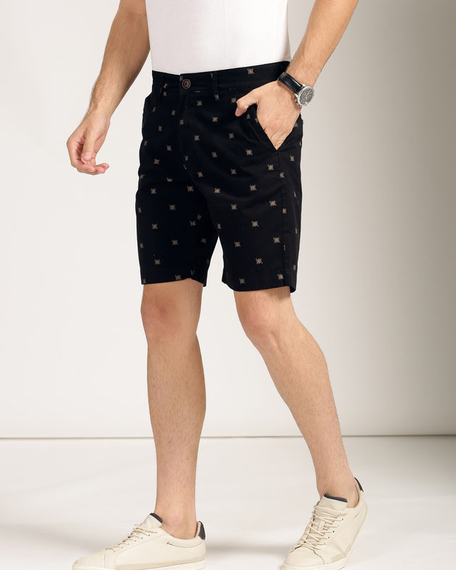 Harvard Men Printed Regular Fit Sustainable Chino Shorts - MALL