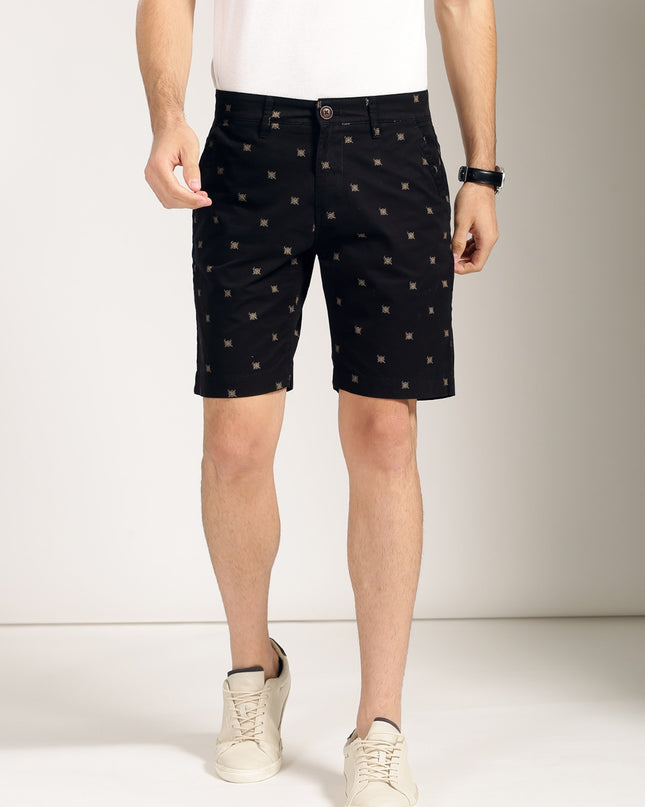 Harvard Men Printed Regular Fit Sustainable Chino Shorts - MALL