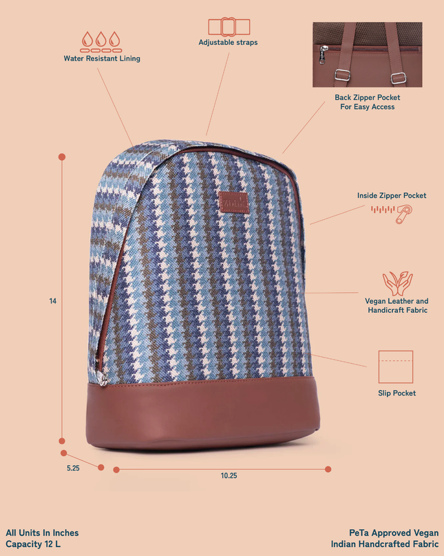 Bombay Houndstooth Dome Daypack