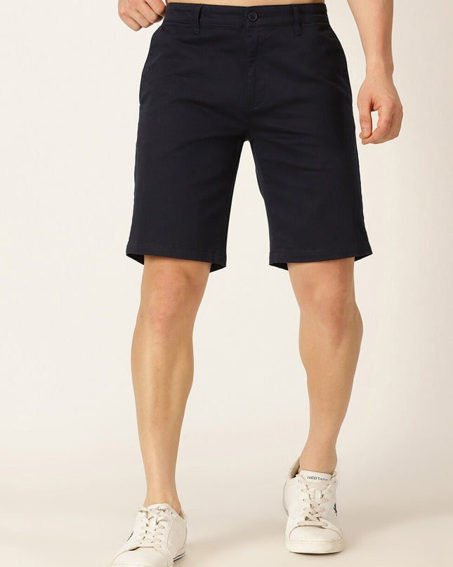 Mast & Harbour Men Mid-Rise Cotton Regular Shorts - MALL