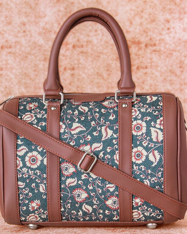 Chittoor Blue Kalamkari Handbag