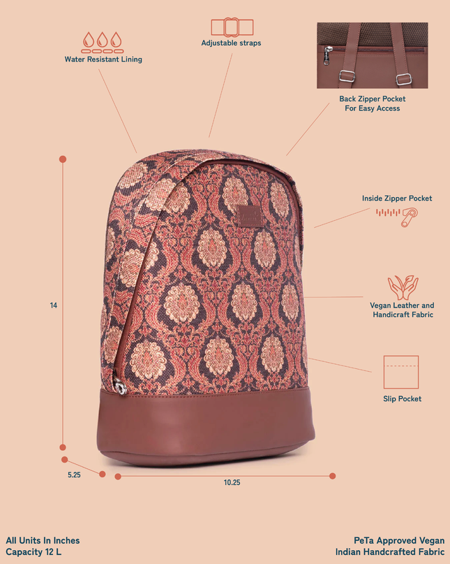 Jodhpur Damask Dome Daypack