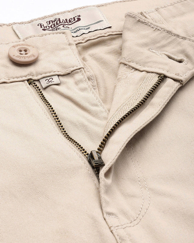 Roadster Men Budford Satin Stretch Chinos - MALL