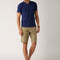 Ether Men Khaki Solid Sustainable Shorts - MALL