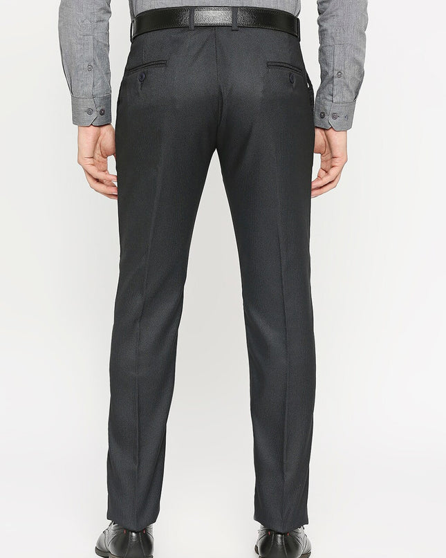 Solemio Men Mid-Rise Plain Formal Trousers - MALL