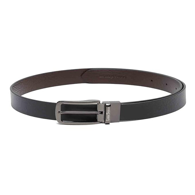 LOUIS STITCH Men's Italian Leather Reversible Belt - MALL