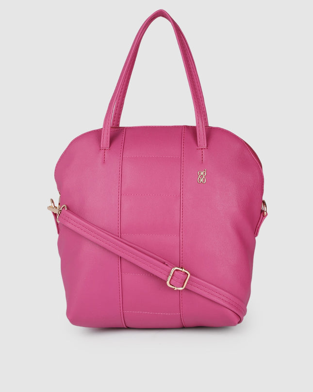 Baggit Pink Structured Handheld Bag - MALL