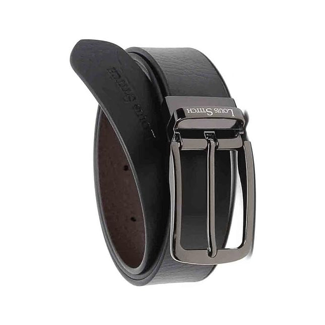 LOUIS STITCH Men's Italian Leather Reversible Belt - MALL