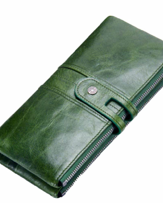 Genuine Leather Bifold Wallets for Women - MALL