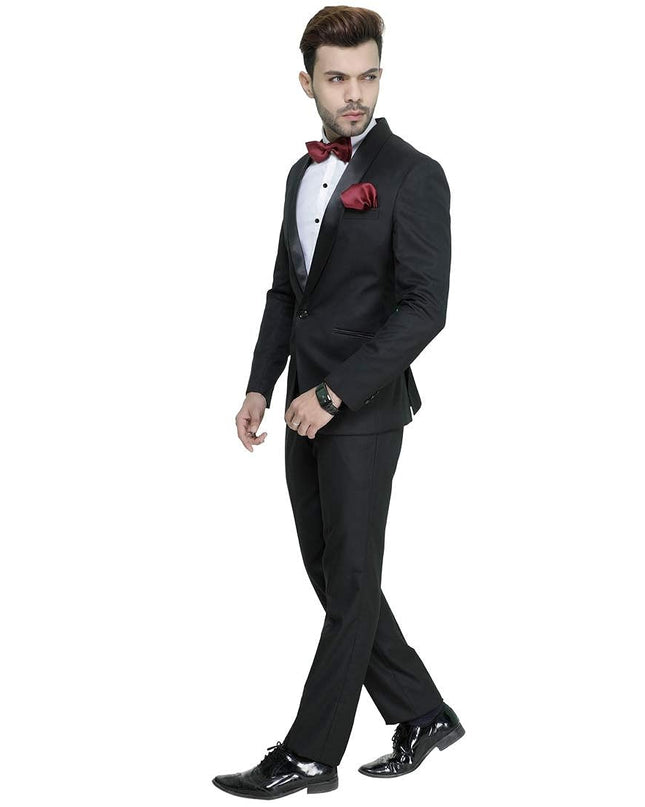 MANQ Men's Slim Fit Tuxedo Suit - MALL